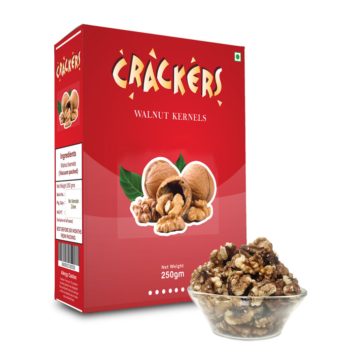 Cracker's Kashmiri Amber Halves Walnuts Kernels + Tim Tim Premium Saffron Quarter Gram worth Rs. 155/-