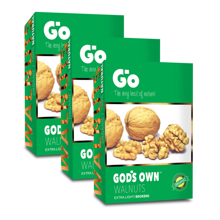 Go Organic Extra Light Broken Walnuts Kernels (Without Shell)