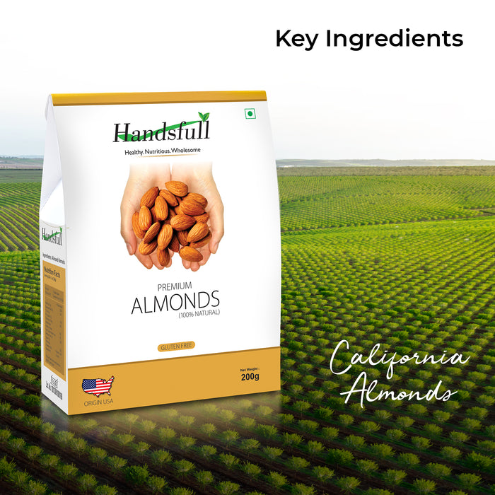 Handsfull Premium California Almonds | Badam Giri