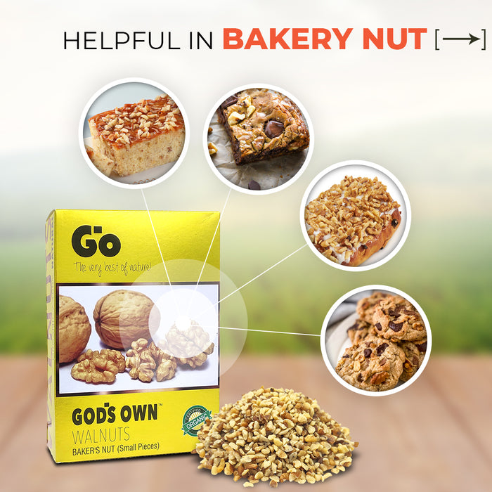 Combo of Walnuts Baker’s Nut, 750g (250g X 3) & Walnuts Extra Light Halves, 250g