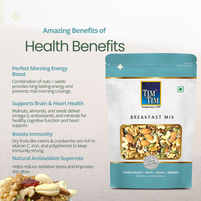 Tim Tim Premium Breakfast Mix – Nuts, Seeds & Fruit Energy Blend