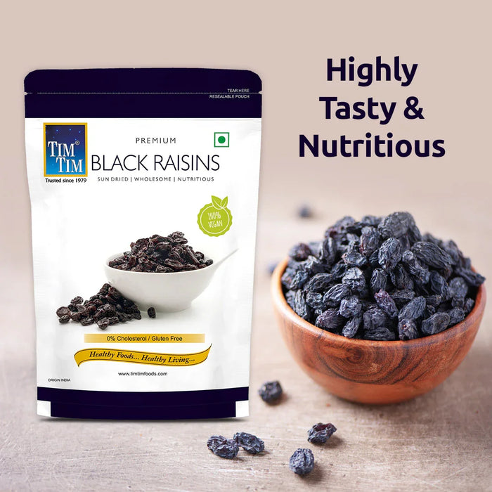 Black Small Raisins Premium Black Raisins 200g | Black Kismis | Raisins — TimTimFoods