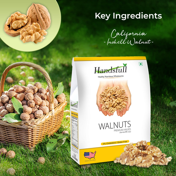 Handsfull California Premium Halves Walnuts Kernels
