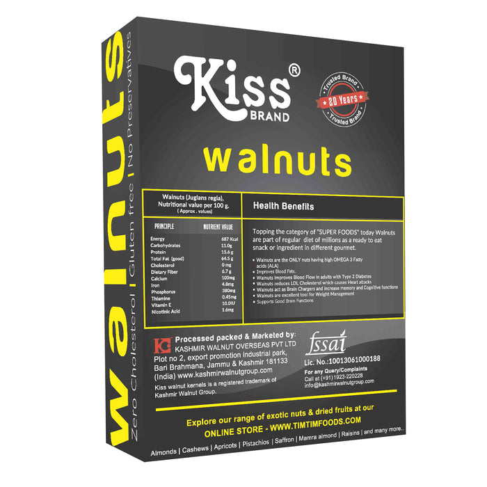 Kiss Brand Walnuts Kernels | Premium Quality Walnuts