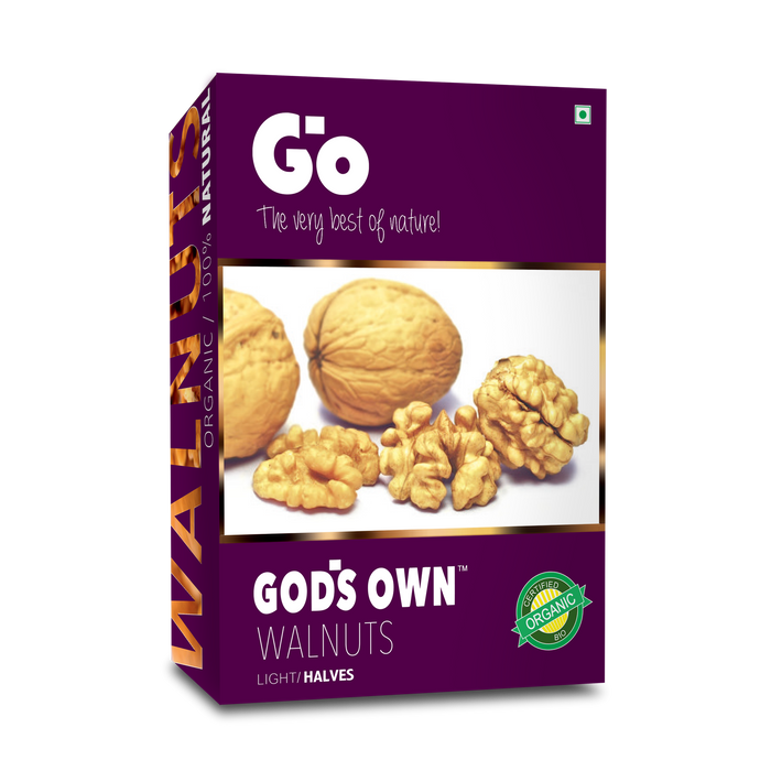 Go Organic Light Halves Walnuts Kernels (Without Shell)