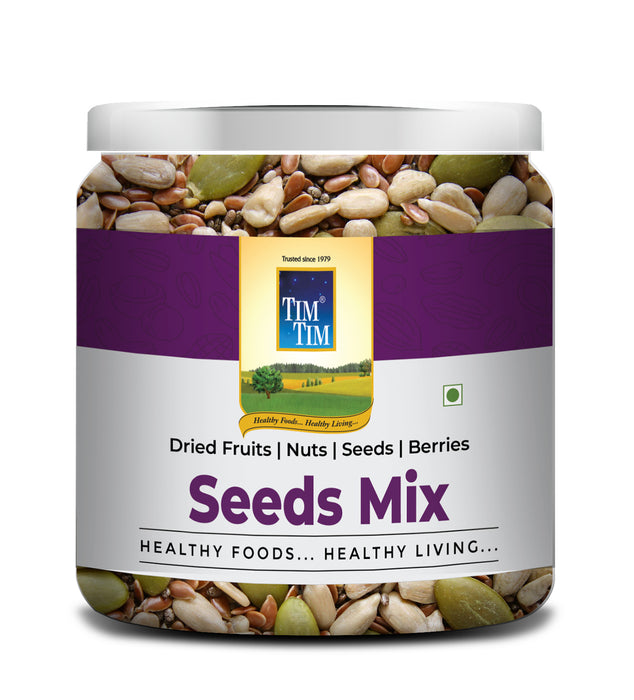 Combo Pack of Tim Tim Dried Black Plums 250g + Tim Tim Seeds Mix 100g | Healthy & Nutritious Pack