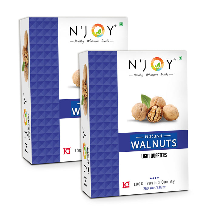 N'JOY Natural Light Quarters Walnuts | Walnuts Kernels