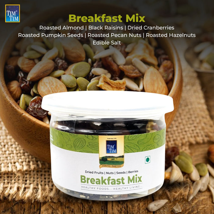 Combo Pack of 3-Jars | Seeds Mix | Breakfast Mix | Berry Mix, 100G each