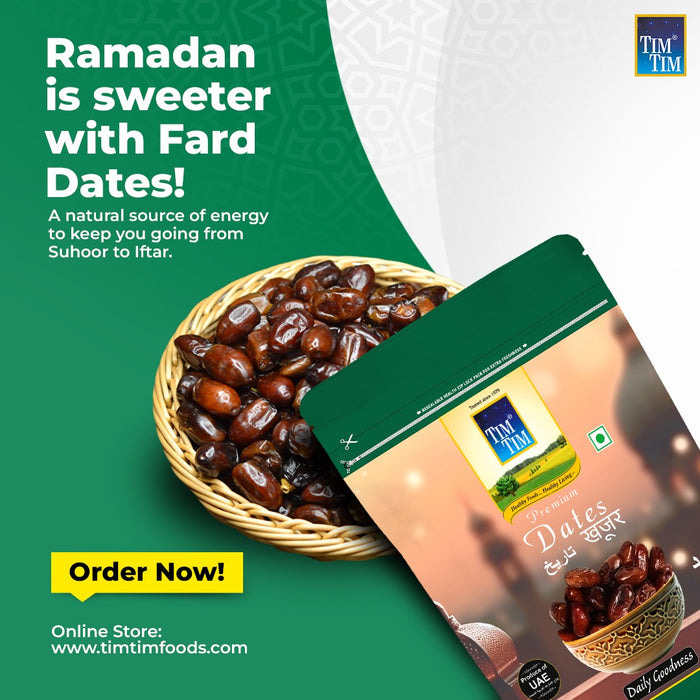 Tim Tim Fard Dates | Khajoor | No Added Sugar