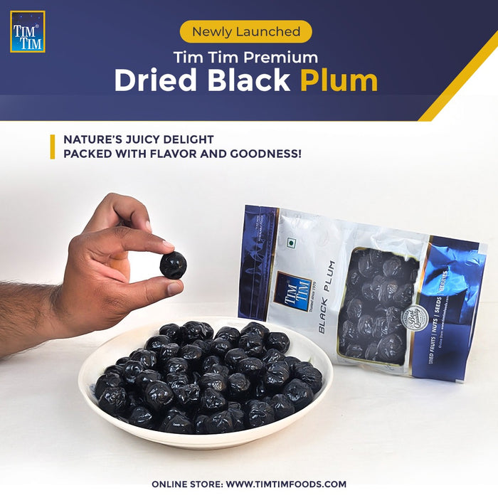 Combo Pack of Tim Tim Dried Black Plums 250g + Tim Tim Seeds Mix 100g | Healthy & Nutritious Pack