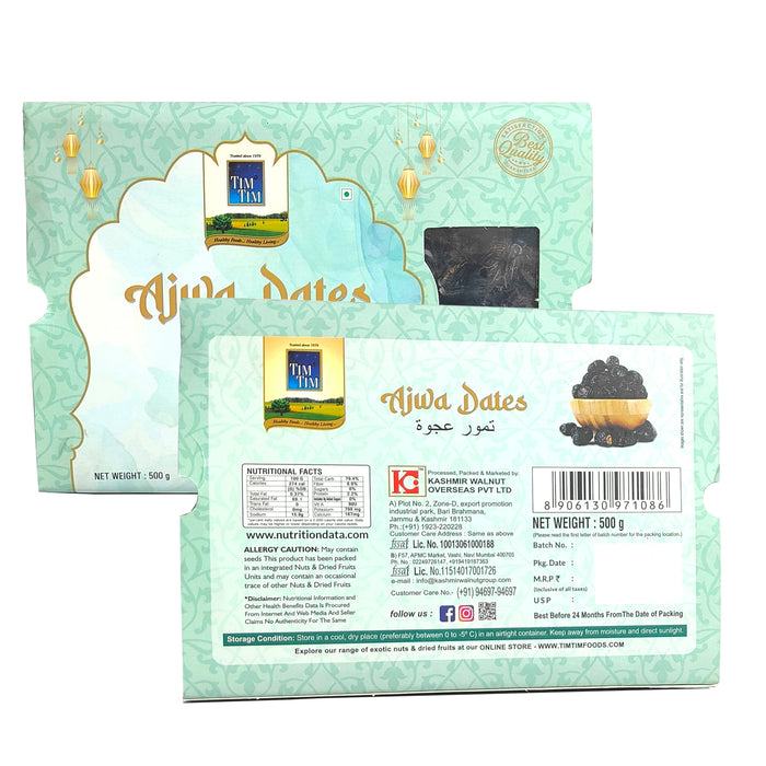 Premium Ajwa Dates | Fresh & Naturally Sweet Khajoor 500g