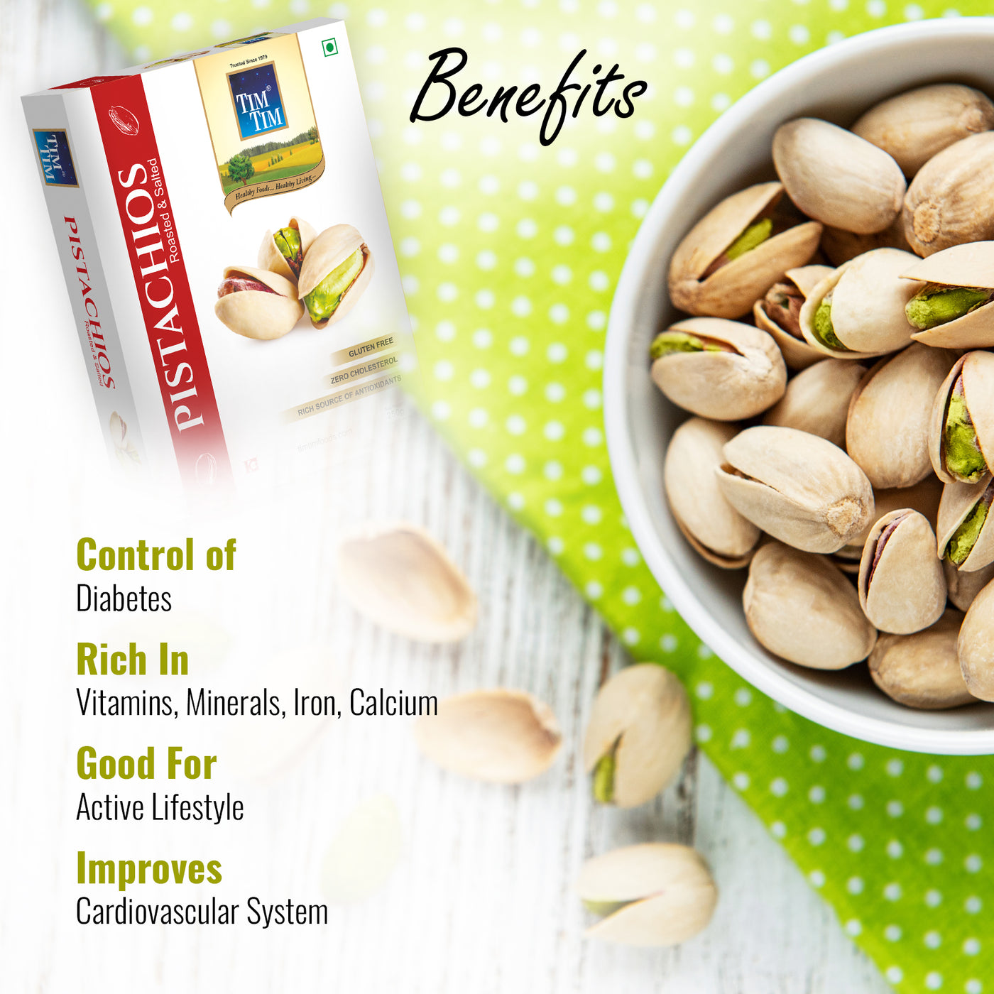 Tim Tim Pistachio's (Roasted and Salted) — TimTimFoods