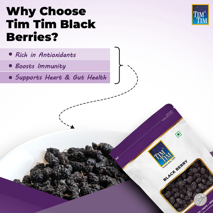 Tim Tim Black Berries – Natural Dried Berries for Healthy Living