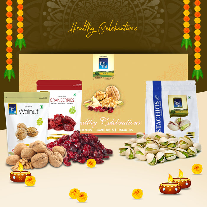 Tim Tim Healthy Celebration | Diwali Gift Box | Golden Pack