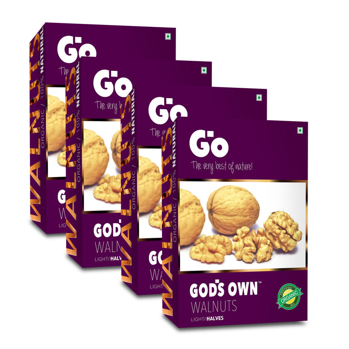 Go Organic Light Halves Walnuts Kernels (Without Shell)
