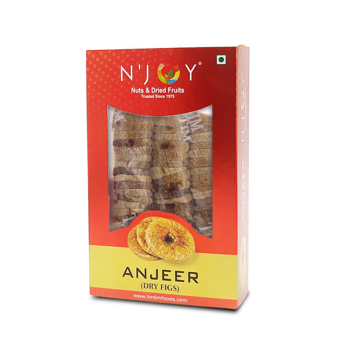 NJoy Premium Vacuum Packed Figs | Rich Source Of Fibre, Calcium And Iron Anjeer 250G