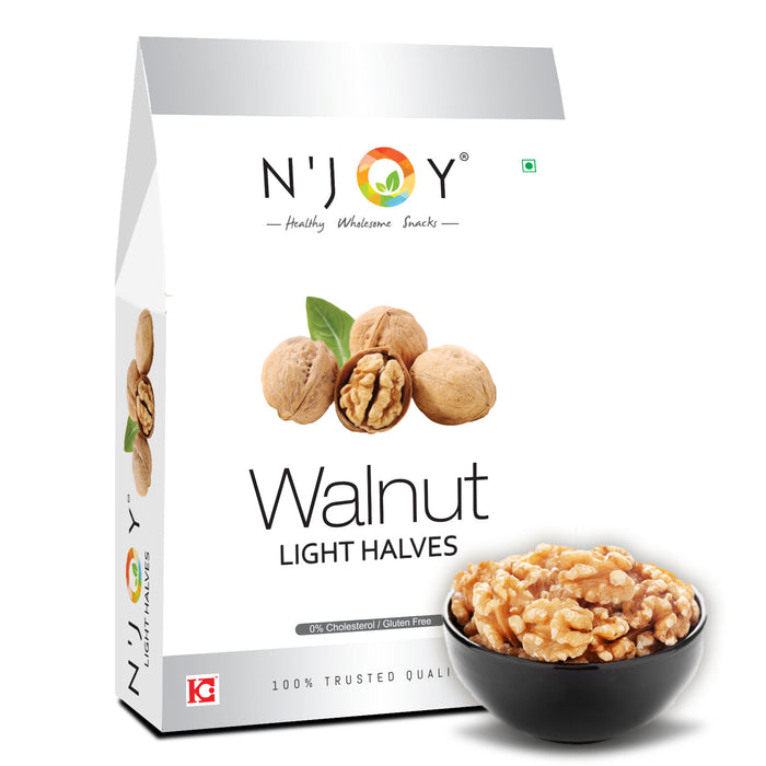 N'JOY Natural Light Halves Walnuts | Walnuts Kernels