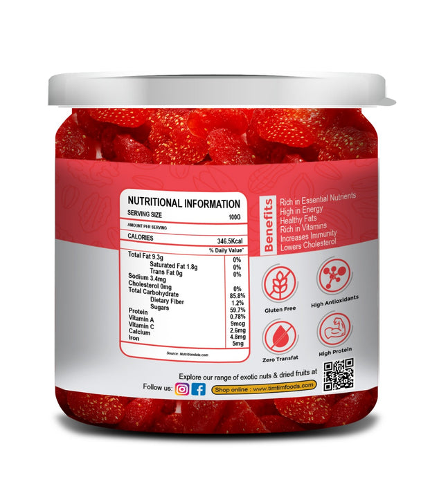 Tim Tim Fresh & Fruity Strawberries 200g