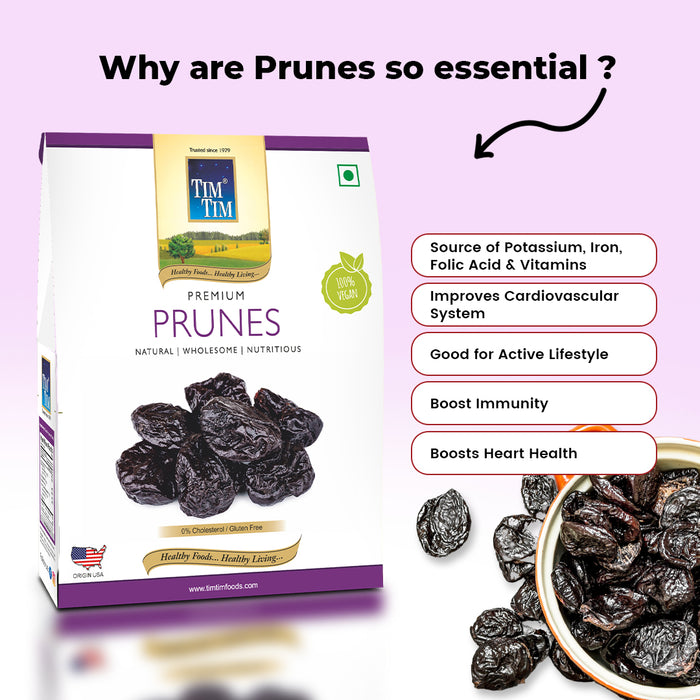 Tim Tim Premium Pitted Prunes 250g + Get Pure Kashmiri Saffron (Quarter Gram) worth Rs. 155/- FREE